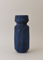 Oko Series Vase in Brushed Cobalt - Victoria Morris